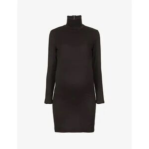 BUMPSUIT Black Long Sleeve Turtleneck Maternity Mini Dress